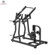 Titanium Strength Black Series IsoLateral Latzug in Schrägansicht mit Kniepolster und Hebelarmen