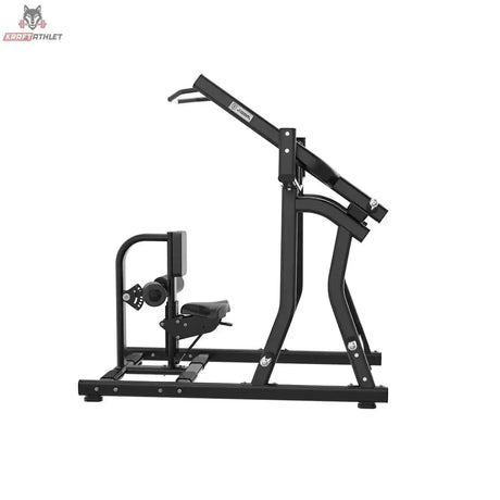 Titanium Strength Black Series IsoLateral Latzug in Seitenansicht mit Kniepolster