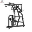 Titanium Strength Black Series IsoLateral Rowing Lat Pulldown Latzug in Seitenansicht mit Kniepolster und Sitz