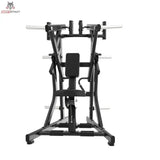 Titanium Strength Black Series IsoLateral Rudern Tief in Frontansicht mit Brustpolster