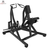 Titanium Strength Black Series IsoLateral Rudern Rudermaschine in Schrägansicht von links mit Brustpolster