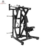 Titanium Strength Black Series IsoLateral Rudern Tief in Schrägansicht von links mit Brustpolster