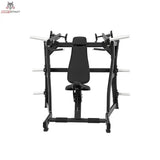 Titanium Strength Black Series IsoLateral Schulterpresse in Frontansicht mit Sitz und Griffen