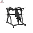 Titanium Strength Black Series IsoLateral Schulterpresse in Frontschrägansicht mit Rückenpolster