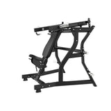 Titanium Strength Black Series IsoLateral Schulterpresse in Seitenschrägansicht mit Hebelarmen