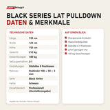 Technische Daten und Merkmale von Titanium Strength Black Series Lat Pulldown als Tabelle