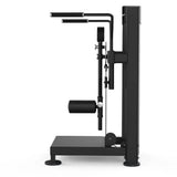 Titanium Strength Black Series Multi Hip: Seitenansicht mit Beinpolster und Haltegriffen, in Schwarz