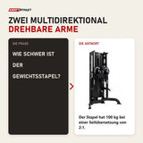 Frage und Antwort zu Titanium Strength Black Series Selectorisierte Multiflight: Wie schwer ist der Gewichtsstapel?