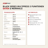 Technische Daten und Merkmale von Titanium Strength Black Series Multipress 3 Funktionen als Tabelle
