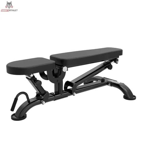 Titanium Strength Black Series Pro FID Multi-Positions Bank, Schrägansicht in flacher Position