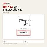 Maßbild Titanium Strength Black Series Professionelle Flachbank: Stellfläche 130 × 52 cm, Höhe 42 cm