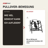 Frage und Antwort zu Titanium Strength Black Series Pullover Maschine: Wie viel Gewicht kann ich auflegen?