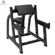 Titanium Strength Black Series Scott-Bank Preacher in Schrägansicht von vorn links mit Armpolster und schwarzem Rahmen