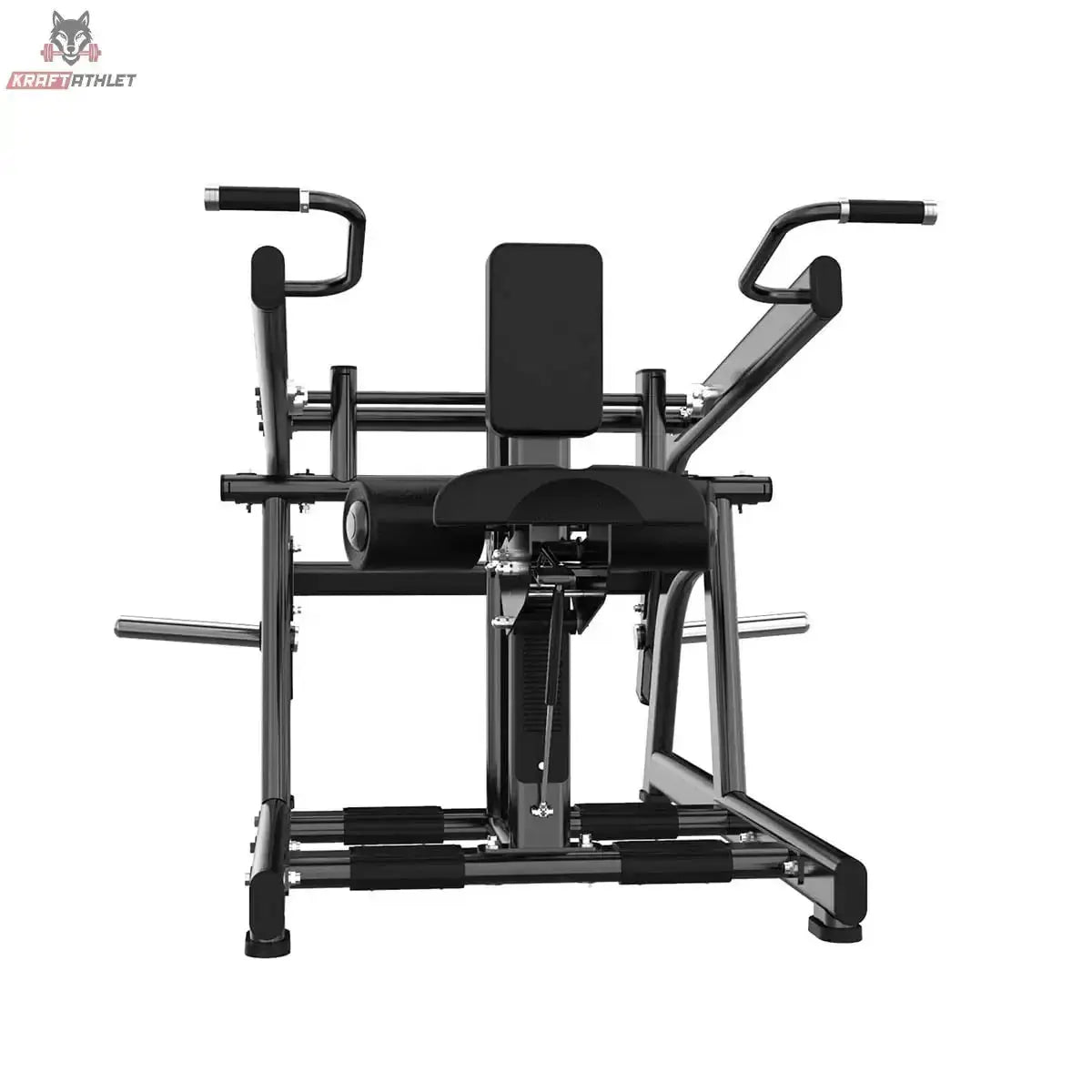 Titanium Strength Black Series Seated Dip Maschine in Frontansicht mit Rückenpolster