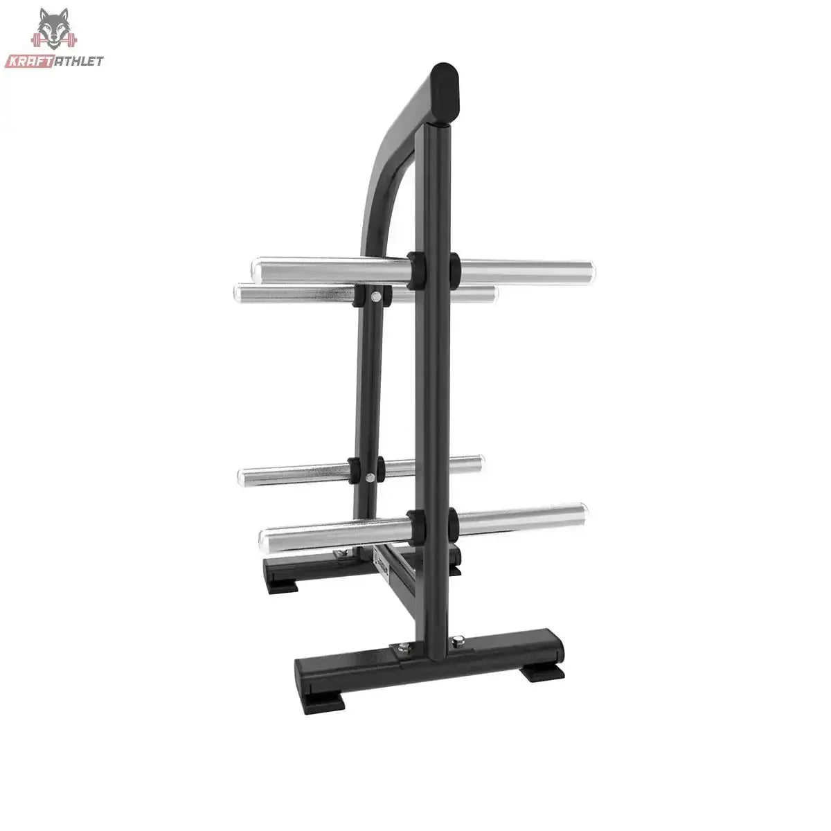 Titanium Strength Black Series Hantelscheibenhalterung BS-WPT, Seitenansicht mit Stangen auf beiden Seiten