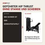 Frage und Antwort zu Titanium Strength Black Series Selectorisierte Hip Thrust: Wie schwer ist der Gewichtsstapel?