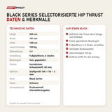Technische Daten und Merkmale von Titanium Strength Black Series Selectorisierte Hip Thrust als Tabelle