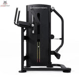 Titanium Strength Black Series Selectorized Glute: Seitenansicht mit Gewichtsturm und Beinhebel