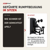 Frage und Antwort zu Titanium Strength Black Series Total Abdominal: Wie schwer ist der Gewichtsstapel?
