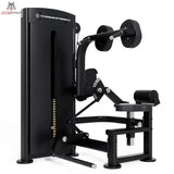 Titanium Strength Black Series Total Abdominal: Schrägansicht von rechts mit Brustrolle und Sitz