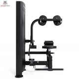 Titanium Strength Black Series Total Abdominal: Seitenansicht mit Schulterrollen und Sitz
