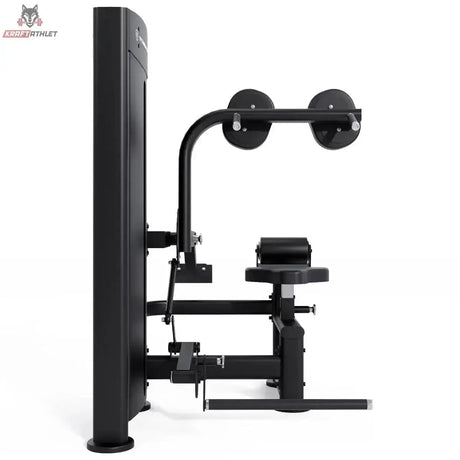 Titanium Strength Black Series Total Abdominal: Seitenansicht mit Schulterrollen und Sitz