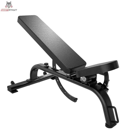 Titanium Strength Black Series Verstellbare Multifunktionsbank, Rückansicht mit Transportgriff