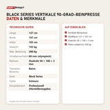 Technische Daten und Merkmale von Titanium Strength Black Series Vertikale 90-Grad-Beinpresse als Tabelle