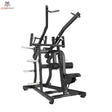 Titanium Strength Black Series Wide IsoLateral Lat Pulldown in Frontschrägansicht mit breiten Griffen
