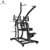 Titanium Strength Black Series Wide IsoLateral Lat Pulldown in Frontschrägansicht mit breiten Griffen