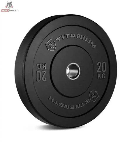 Titanium Strength BP10 Bumper Plate 10 kg schwarz, Variante 20 kg in Frontansicht