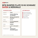 Technische Daten und Merkmale von Titanium Strength BP10 Bumper Plate 10 kg schwarz als Tabelle