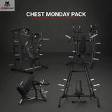 Titanium Strength Chest Monday Pack, Übersicht der Plate-Loaded-Geräte für das Brusttraining