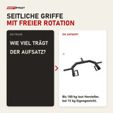 Frage und Antwort zu Titanium Strength CJ15 Clean and Jerk Handle: Wie viel trägt der Aufsatz?