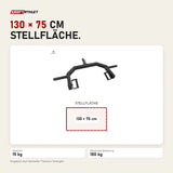 Maßbild Titanium Strength CJ15 Clean and Jerk Handle: Stellfläche 130 × 75 cm