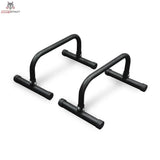 Titanium Strength CPB Parallel-Bars in Schwarz, Schrägansicht beider niedrigen Barren nebeneinander