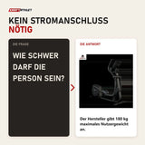 Frage und Antwort zu Titanium Strength CT2000 Crosstrainer Pro Series: Wie schwer darf die Person sein?