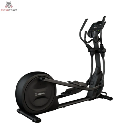 Titanium Strength CT2000 Crosstrainer Pro Series in Schrägansicht von hinten mit Griffen und Konsole