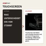 Frage und Antwort zu Titanium Strength CT2000T Crosstrainer mit Touchscreen: Was unterscheidet ihn vom CT2000?