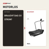 Frage und Antwort zu Titanium Strength Curved Laufband CX: Braucht das CX Strom?