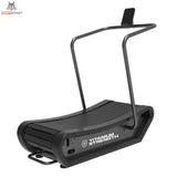 Titanium Strength Curved Laufband CX in Schrägansicht mit gebogener Lauffläche und Haltegriff