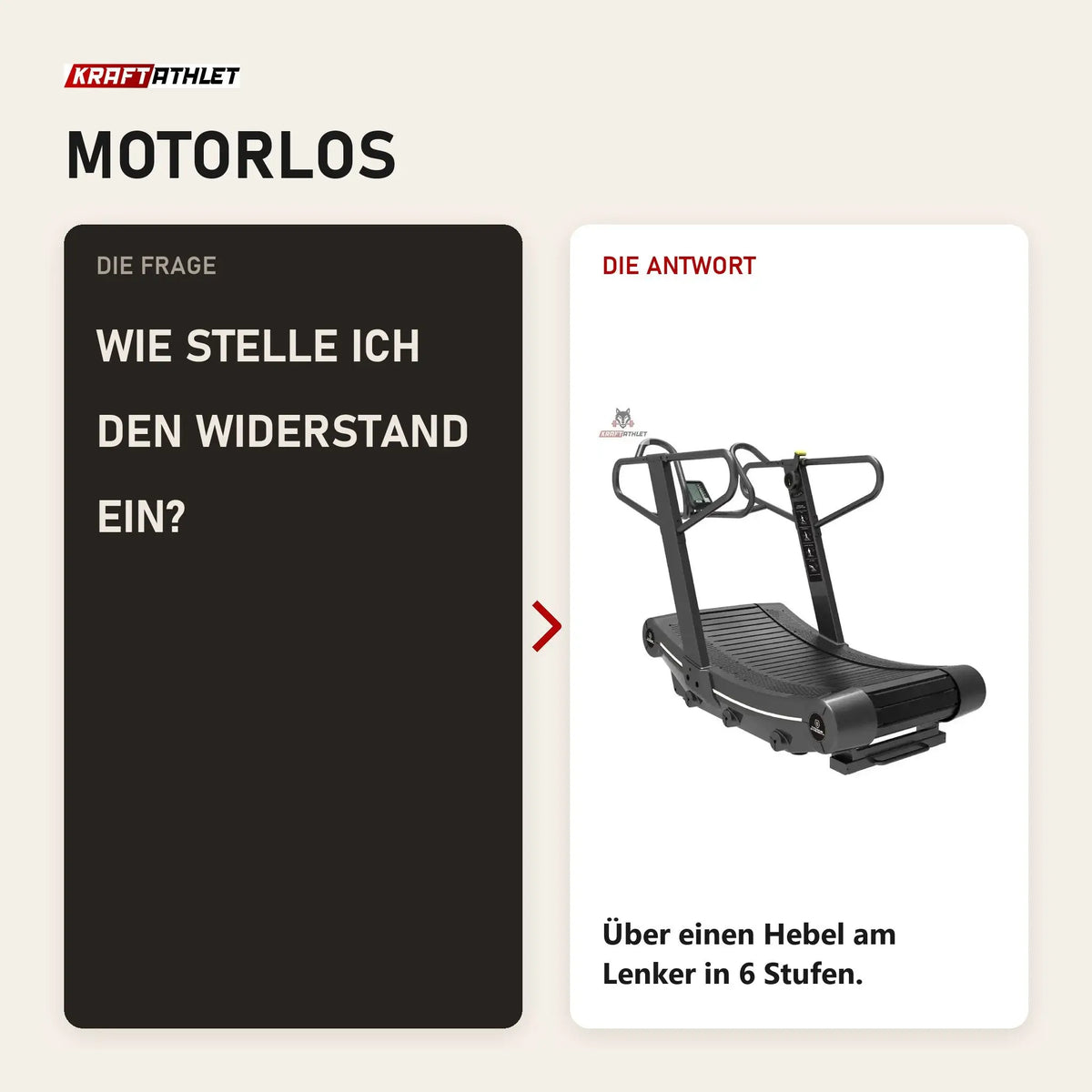 Frage und Antwort zu Titanium Strength Curved RS Laufband: Wie stelle ich den Widerstand ein?