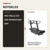 Frage und Antwort zu Titanium Strength Curved RS Laufband: Wie stelle ich den Widerstand ein?