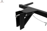 Titanium Strength DP1 Dip Handle Evolution, Detail der Rack-Aufnahme mit Bolzen und Sicherungsseil