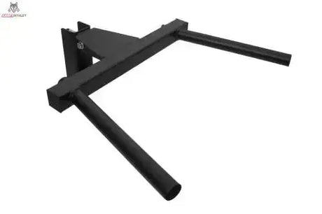 Titanium Strength DP1 Dip Handle Evolution in Schwarz, Schrägansicht von vorn auf die Griffe