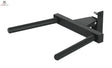 Titanium Strength DP2 Dip Handle in Schrägansicht von links, schwarzer Dipgriff mit zwei parallelen Holmen
