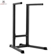 Titanium Strength DS100 Dips-Station, Schrägansicht der schwarzen Dips-Station mit zwei Griffholmen