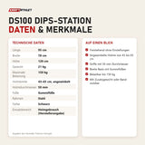 Technische Daten und Merkmale von Titanium Strength DS100 Dips-Station als Tabelle
