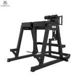 Titanium Strength Elite Series 2-in-1 GHD & Reverse Hyperextension in Schrägansicht von hinten mit Polsterauflage und Bodenrahmen