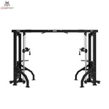 Titanium Strength Elite Series 2-Station Cable Crossover in Frontansicht mit Griffen an beiden Seilzügen